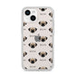 Pugzu Icon with Name iPhone 14 Clear Tough Case Starlight