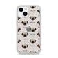 Pugzu Icon with Name iPhone 14 Glitter Tough Case Starlight