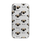 Pugzu Icon with Name iPhone X Bumper Case on Silver iPhone Alternative Image 1