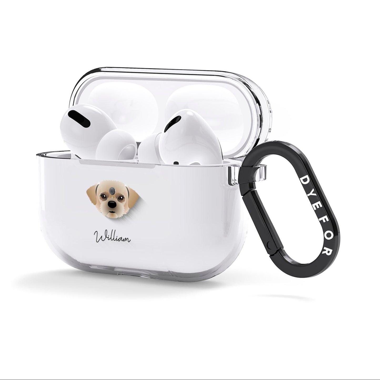 Pugzu Personalised AirPods Clear Case 3rd Gen Side Image