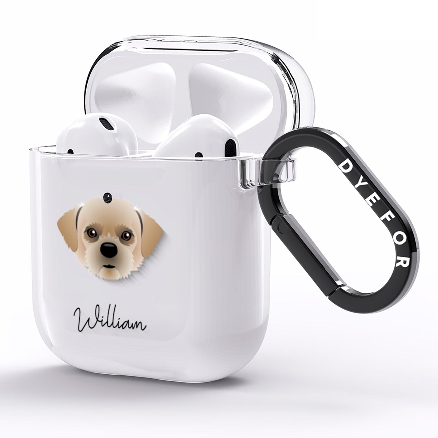 Pugzu Personalised AirPods Clear Case Side Image
