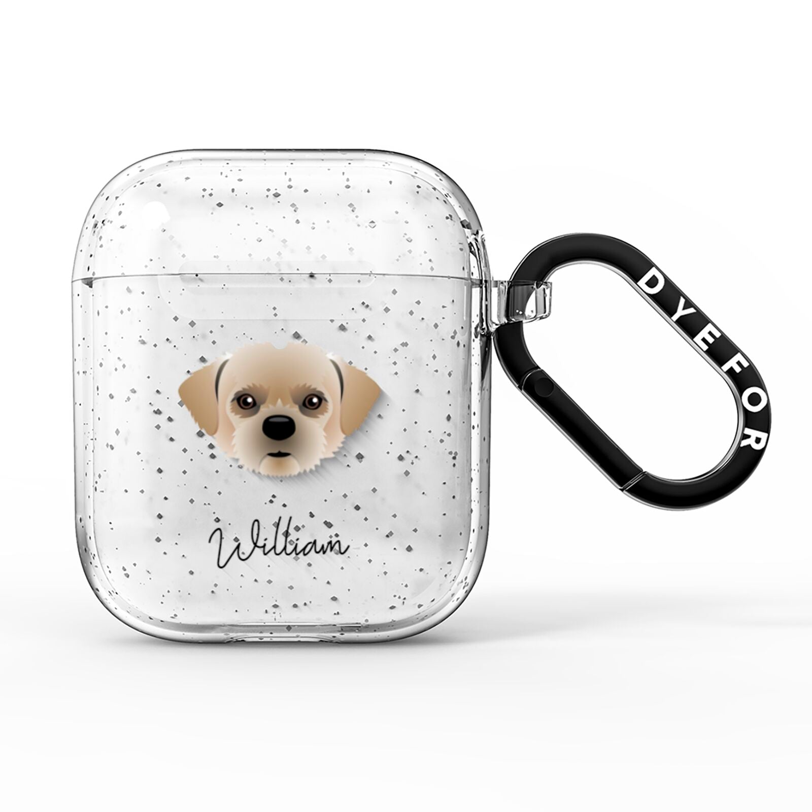 Pugzu Personalised AirPods Glitter Case