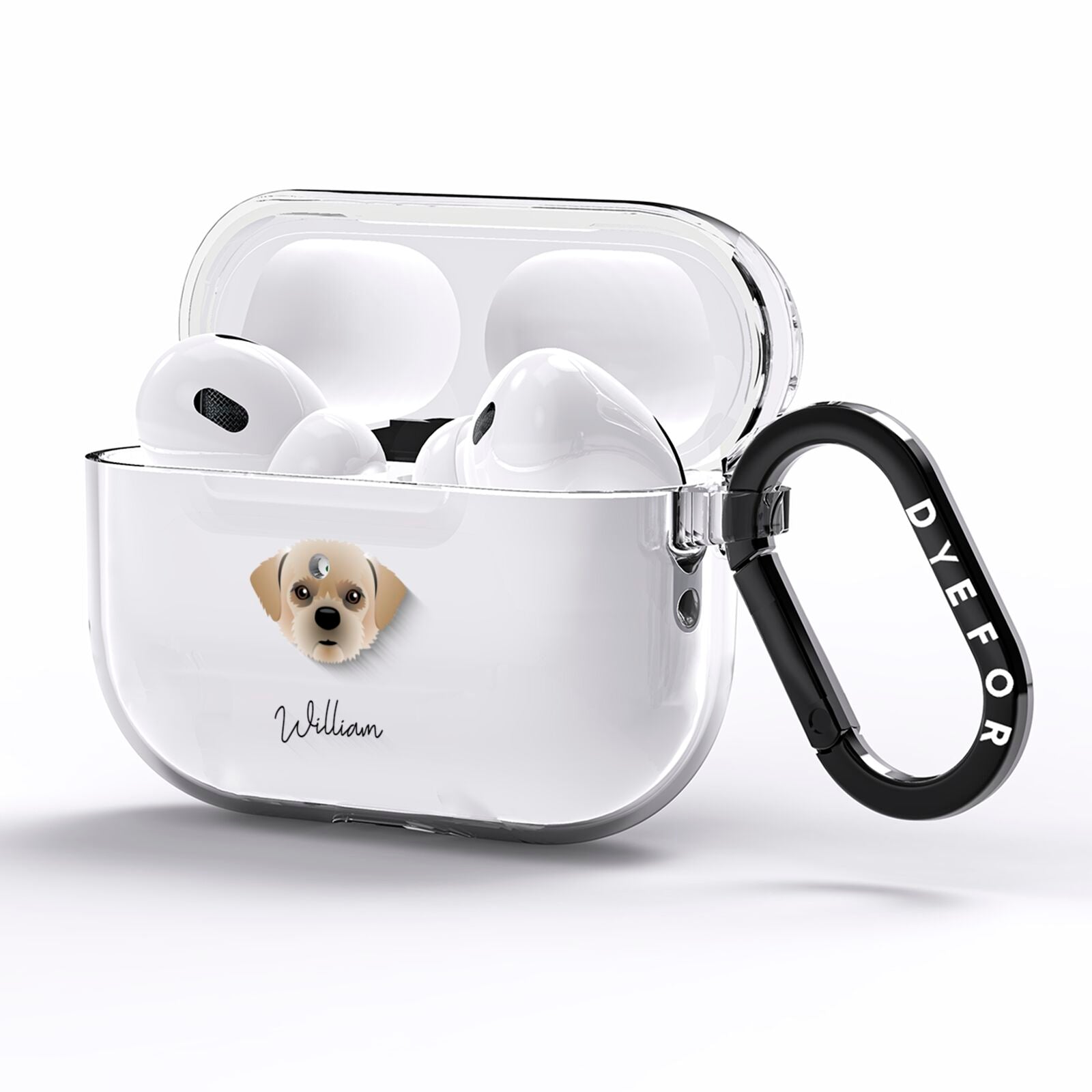 Pugzu Personalised AirPods Pro Clear Case Side Image