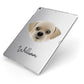 Pugzu Personalised Apple iPad Case on Silver iPad Side View
