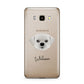 Pugzu Personalised Samsung Galaxy J7 2016 Case on gold phone