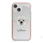 Pugzu Personalised iPhone 13 Mini TPU Impact Case with Pink Edges