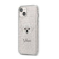 Pugzu Personalised iPhone 14 Plus Glitter Tough Case Starlight Angled Image