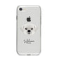 Pugzu Personalised iPhone 8 Bumper Case on Silver iPhone