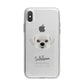 Pugzu Personalised iPhone X Bumper Case on Silver iPhone Alternative Image 1