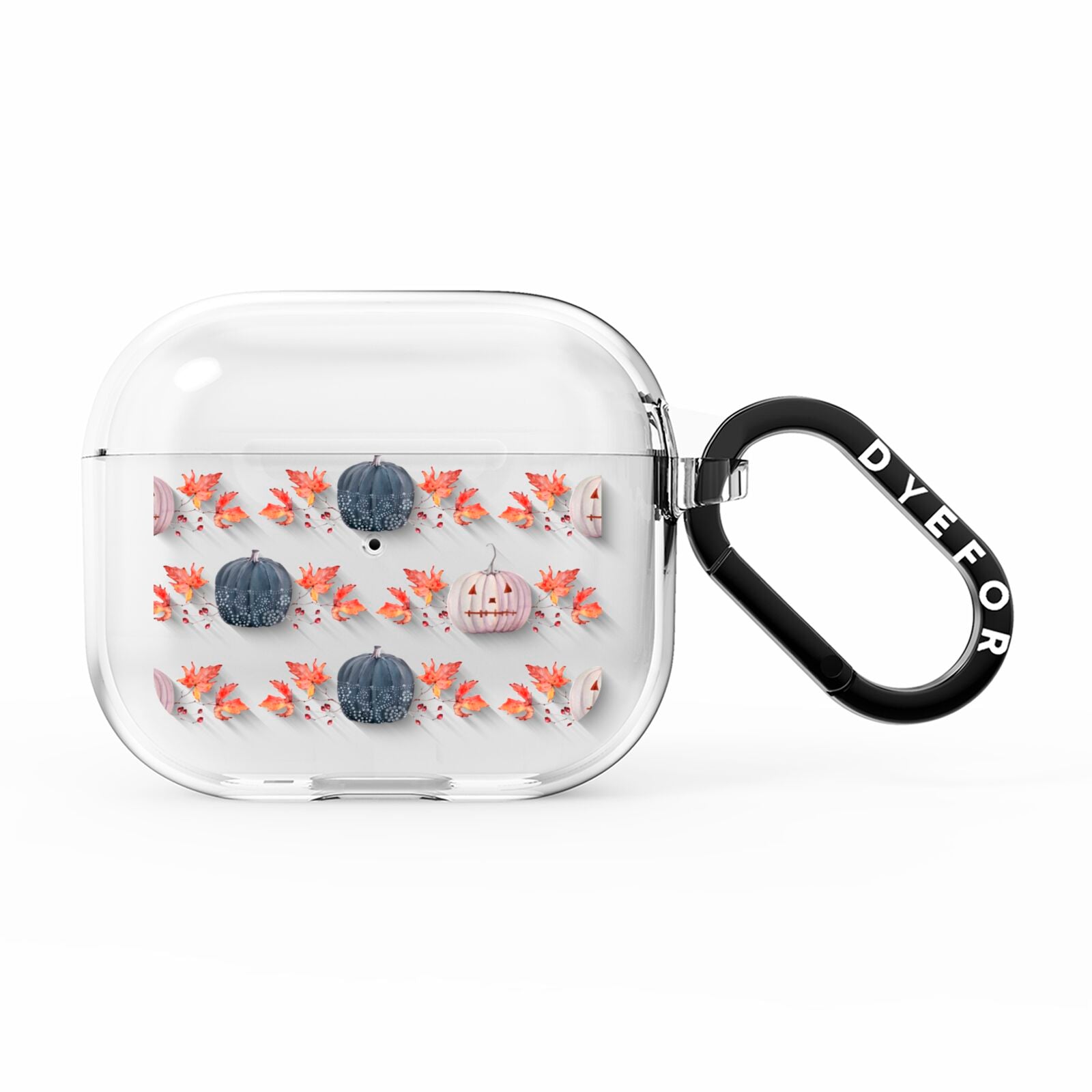 Pumpkin Autumn Leaves AirPods Clear Case 3rd Gen