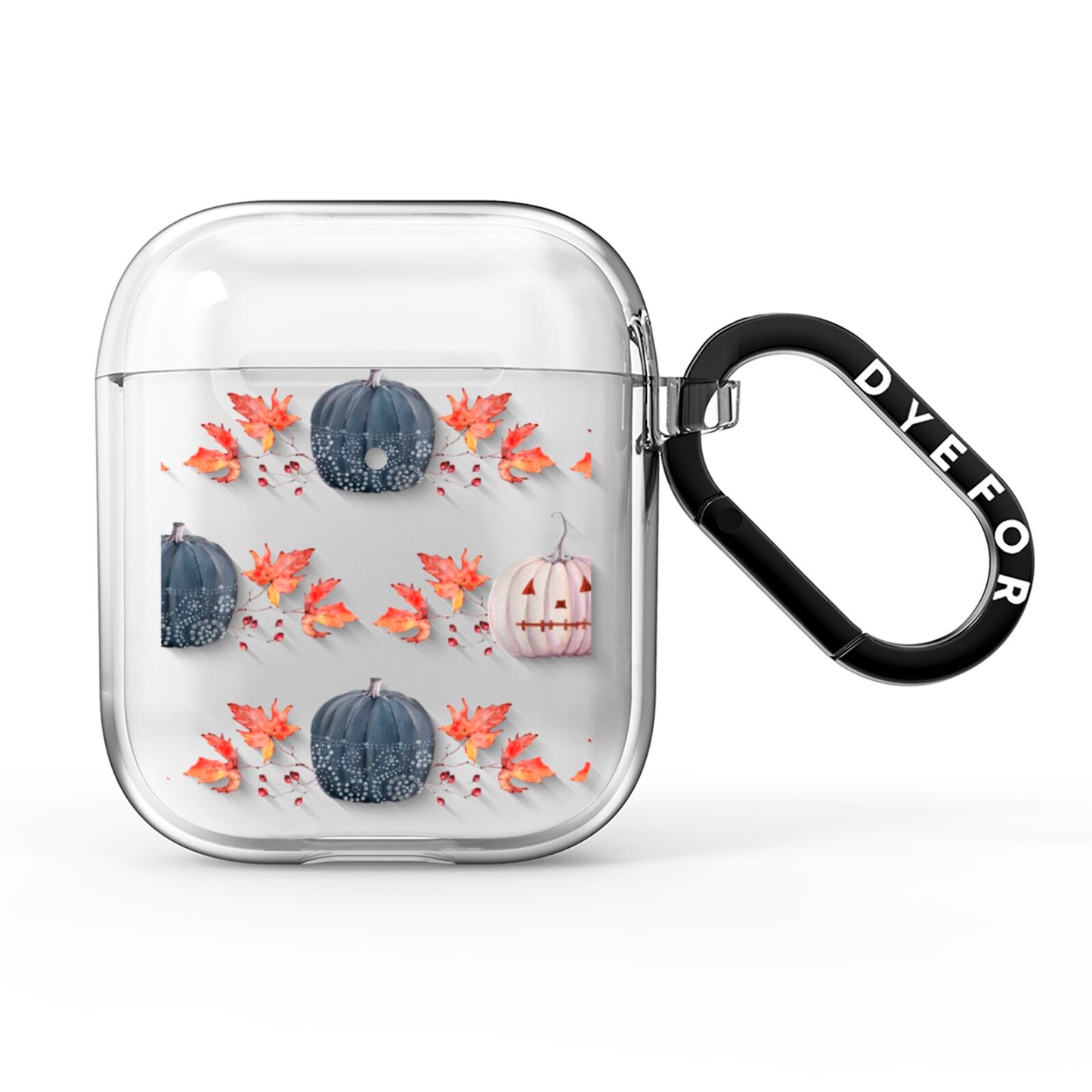 Pumpkin Autumn Leaves AirPods Clear Case