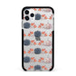 Pumpkin Autumn Leaves Apple iPhone 11 Pro Max in Silver with Black Impact Case