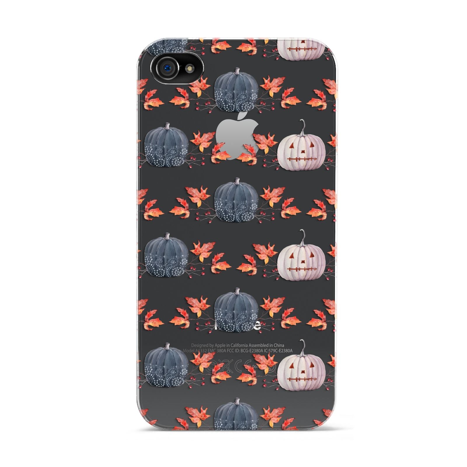 Pumpkin Autumn Leaves Apple iPhone 4s Case