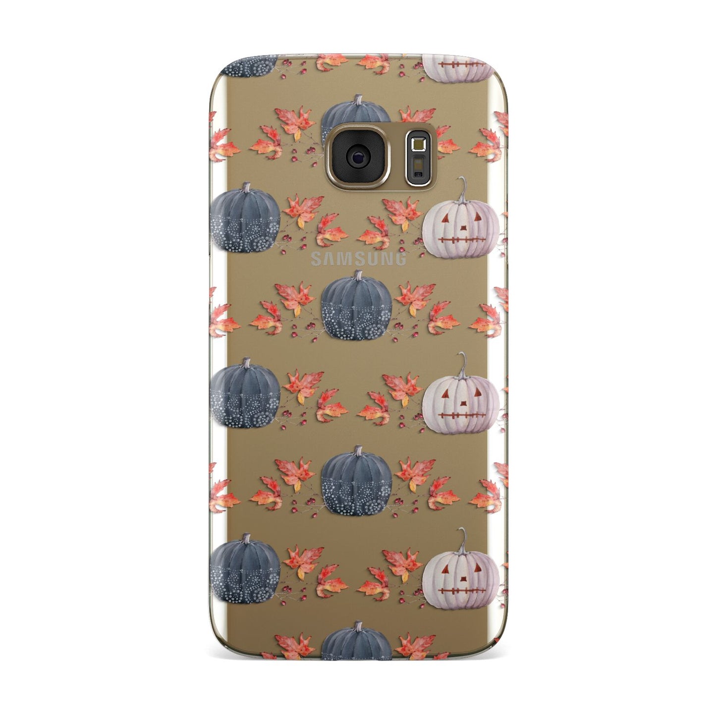 Pumpkin Autumn Leaves Samsung Galaxy Case