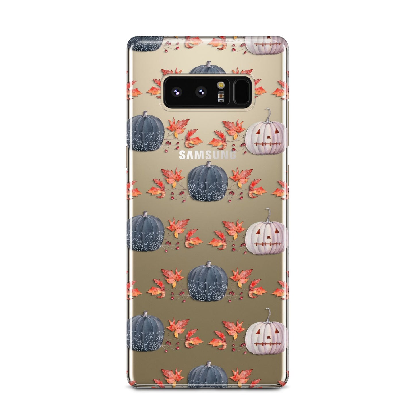 Pumpkin Autumn Leaves Samsung Galaxy Note 8 Case