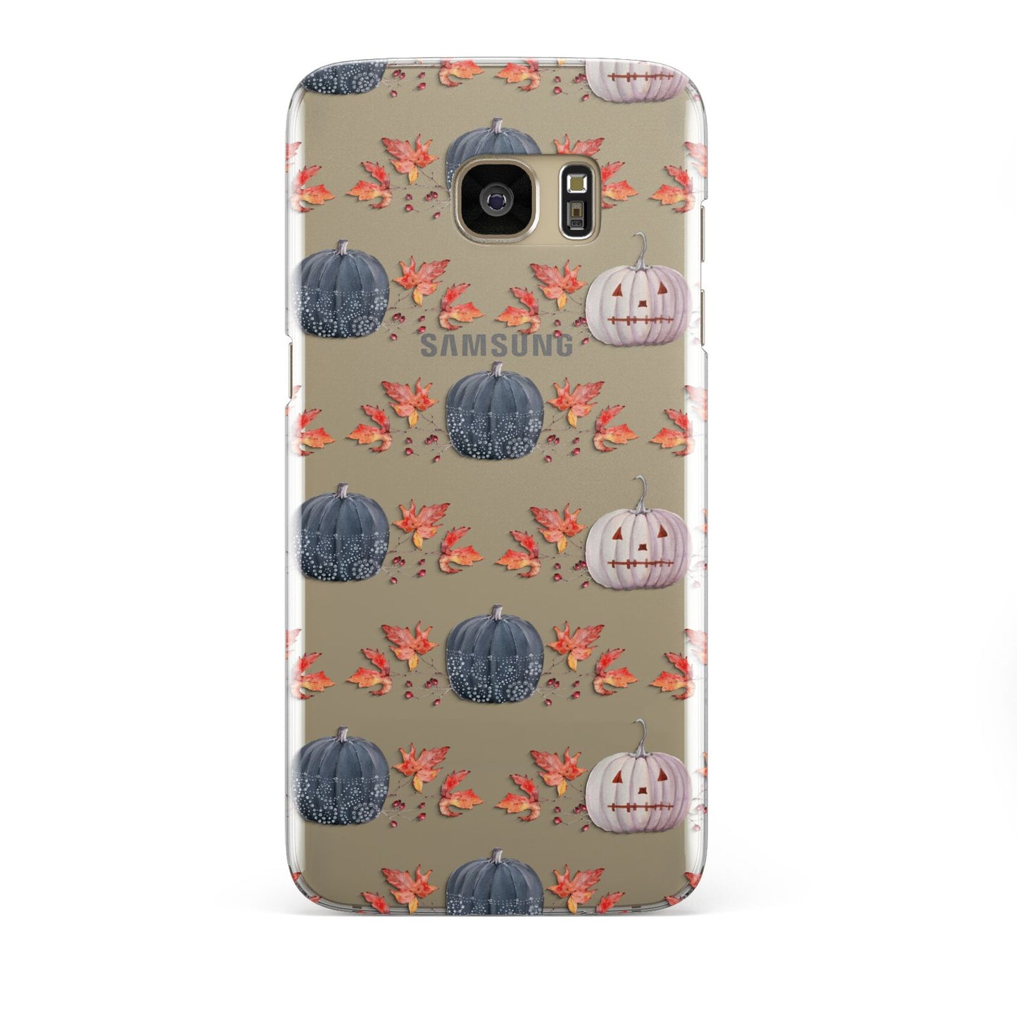 Pumpkin Autumn Leaves Samsung Galaxy S7 Edge Case
