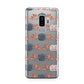 Pumpkin Autumn Leaves Samsung Galaxy S9 Plus Case on Silver phone