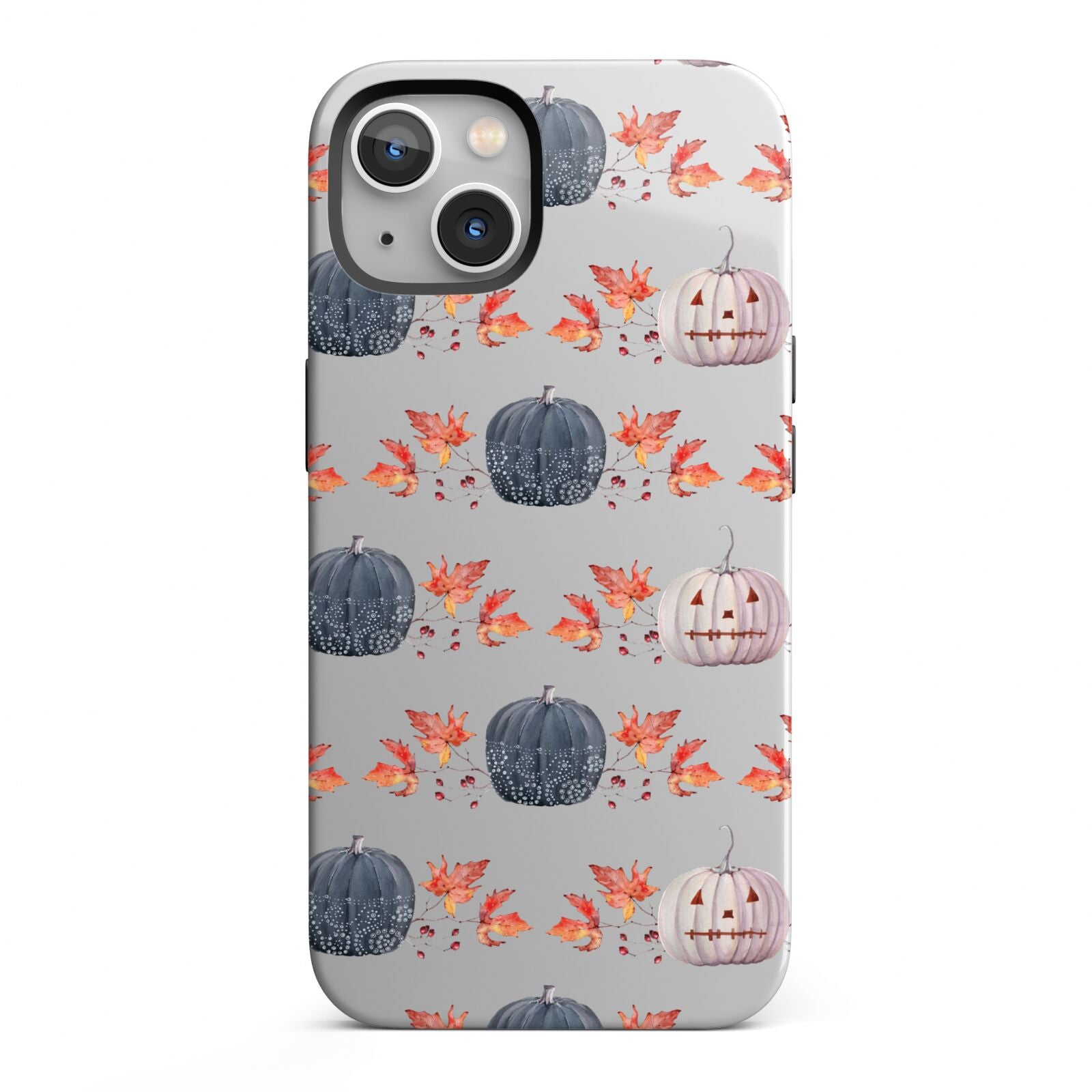 Pumpkin Autumn Leaves iPhone 13 Full Wrap 3D Tough Case