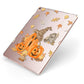 Pumpkin Graveyard Apple iPad Case on Rose Gold iPad Side View
