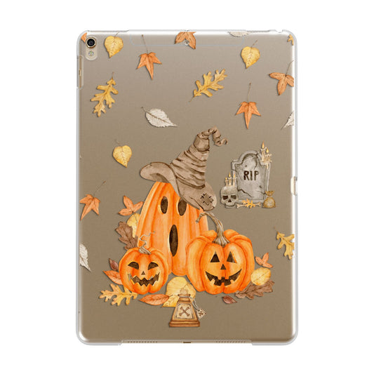 Pumpkin Graveyard Apple iPad Gold Case