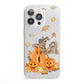 Pumpkin Graveyard iPhone 13 Pro Clear Bumper Case