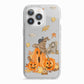 Pumpkin Graveyard iPhone 13 Pro TPU Impact Case with White Edges
