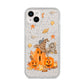 Pumpkin Graveyard iPhone 14 Plus Glitter Tough Case Starlight