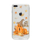 Pumpkin Graveyard iPhone 8 Plus Bumper Case on Silver iPhone