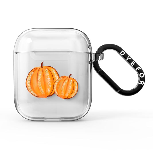 Pumpkin Halloween AirPods Clear Case