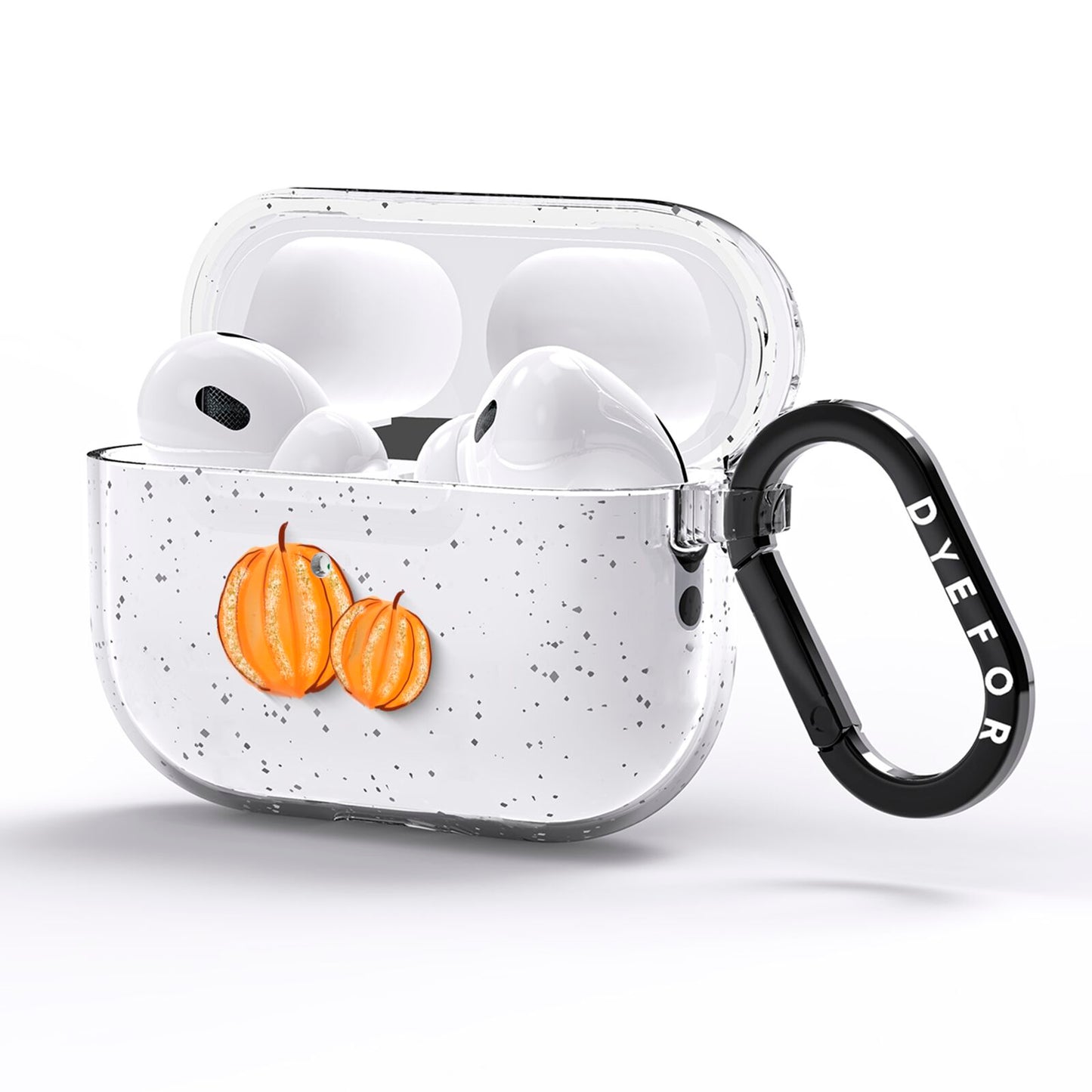 Pumpkin Halloween AirPods Pro Glitter Case Side Image