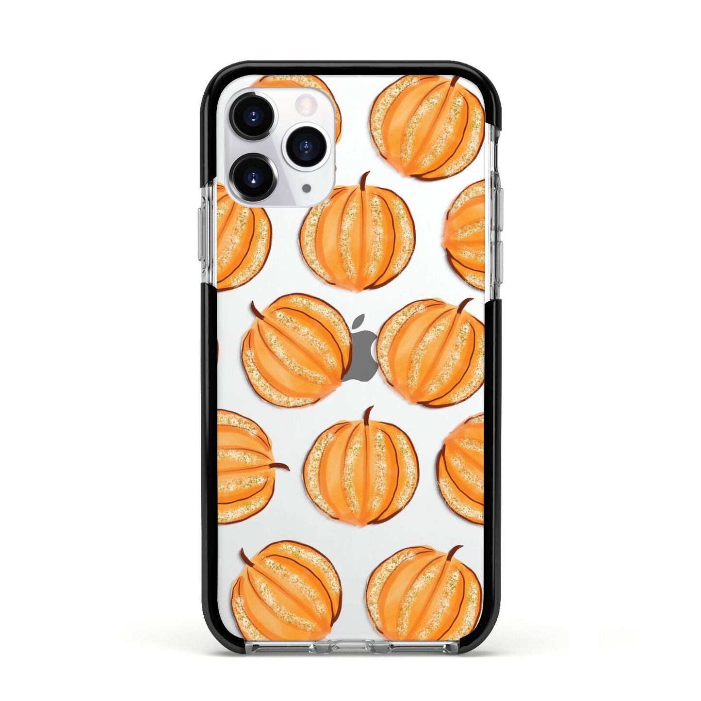 Pumpkin Halloween Apple iPhone 11 Pro in Silver with Black Impact Case
