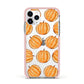 Pumpkin Halloween Apple iPhone 11 Pro in Silver with Pink Impact Case