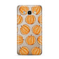 Pumpkin Halloween Samsung Galaxy J7 2016 Case on gold phone