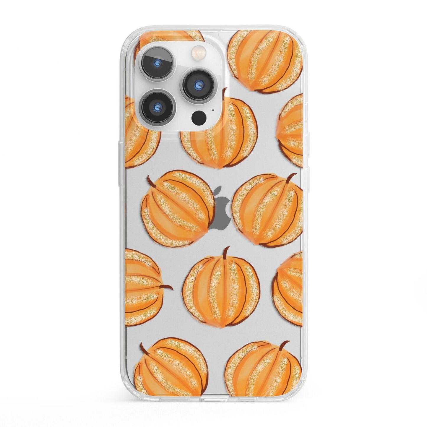 Pumpkin Halloween iPhone 13 Pro Clear Bumper Case