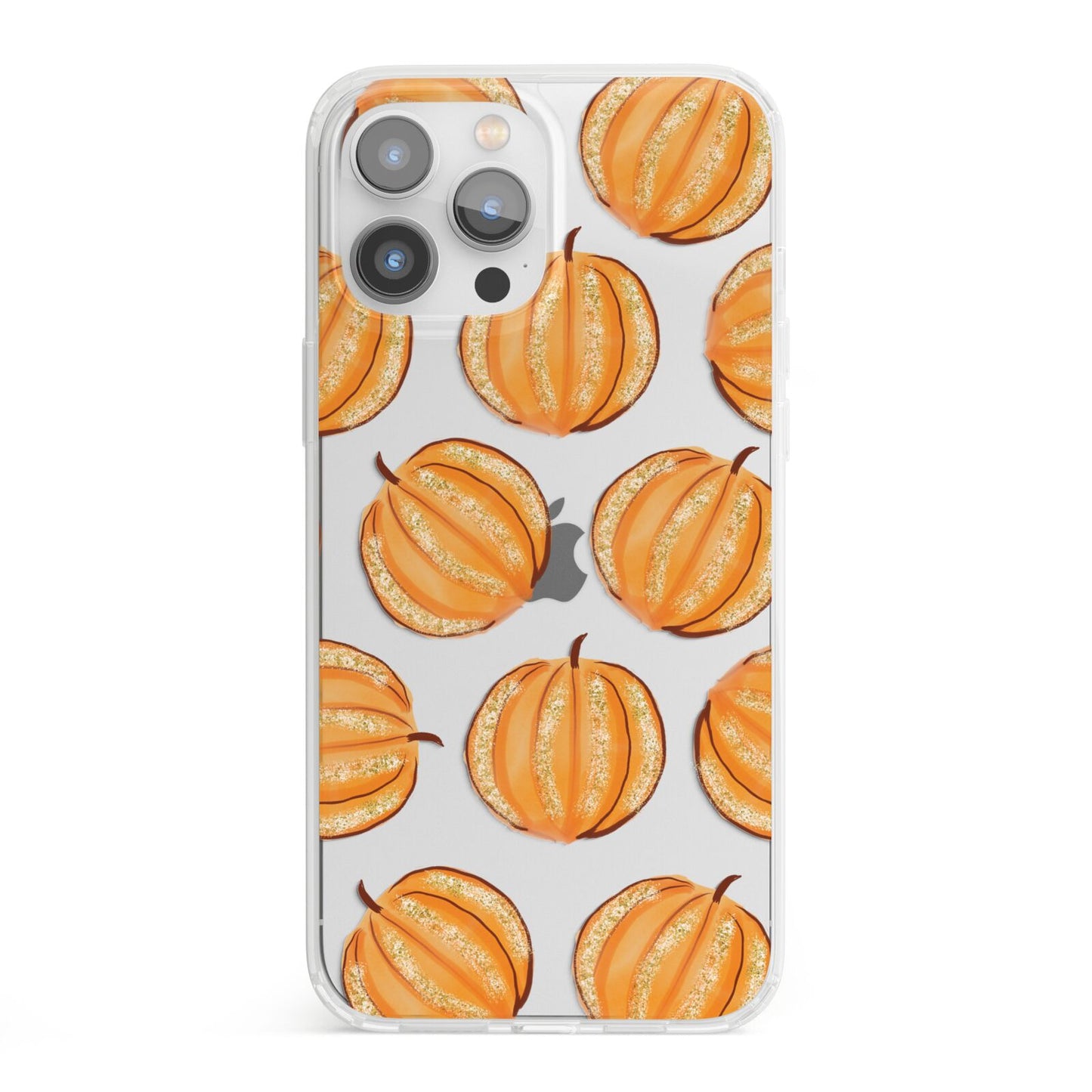 Pumpkin Halloween iPhone 13 Pro Max Clear Bumper Case