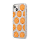 Pumpkin Halloween iPhone 14 Plus Glitter Tough Case Starlight Angled Image