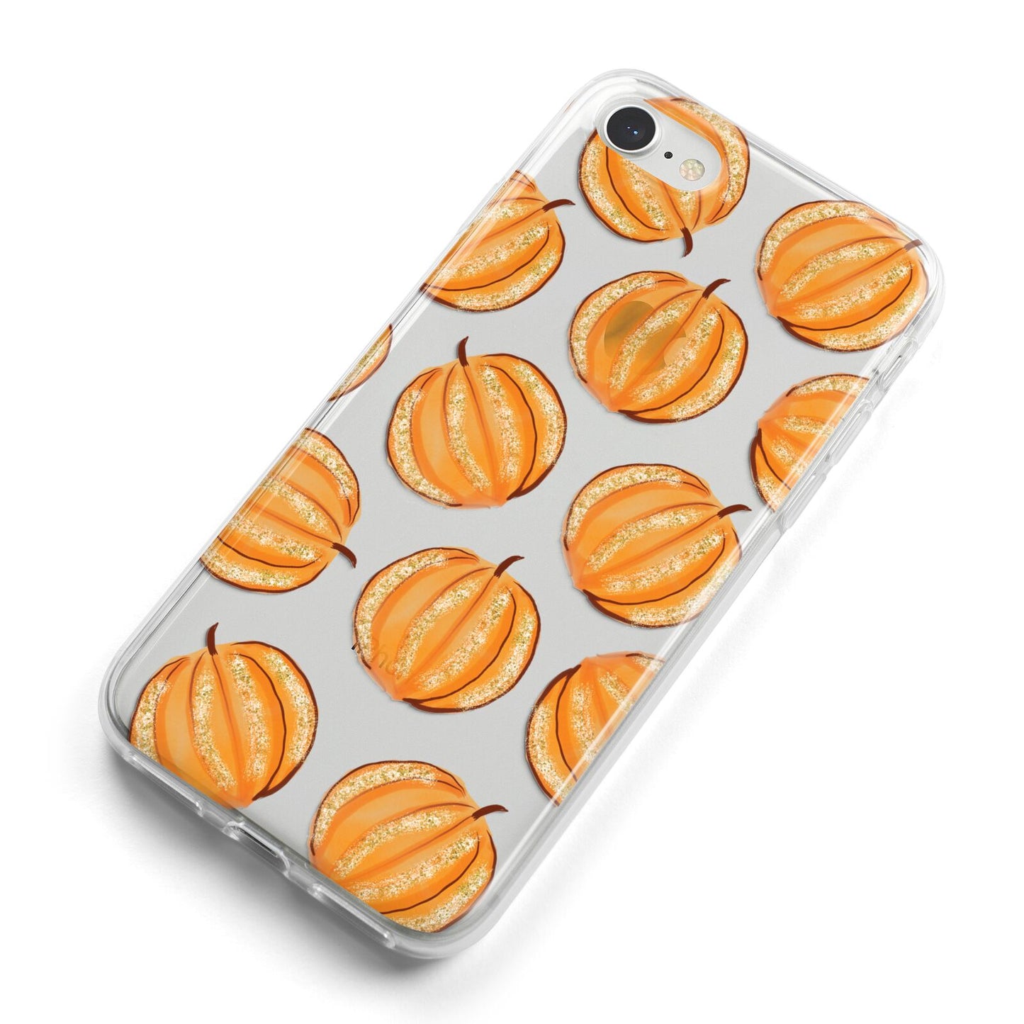 Pumpkin Halloween iPhone 8 Bumper Case on Silver iPhone Alternative Image