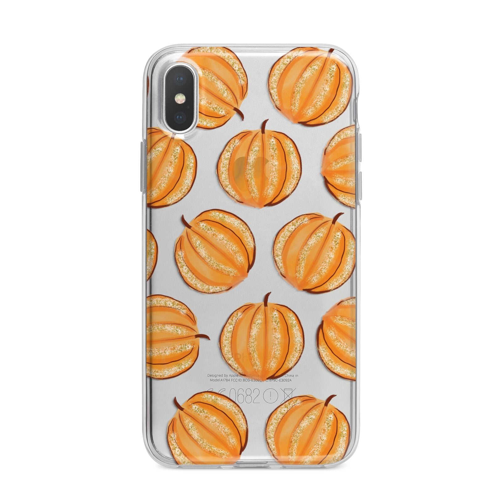 Pumpkin Halloween iPhone X Bumper Case on Silver iPhone Alternative Image 1