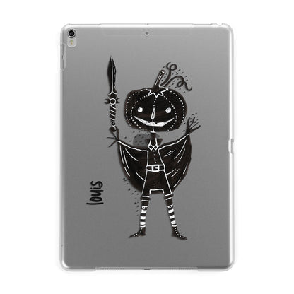 Pumpkin Head Personalised Apple iPad Silver Case