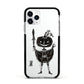 Pumpkin Head Personalised Apple iPhone 11 Pro in Silver with Black Impact Case