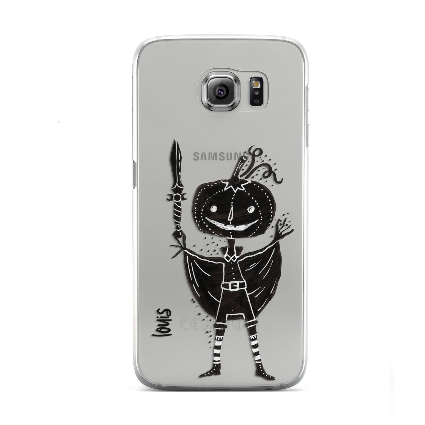 Pumpkin Head Personalised Samsung Galaxy S6 Case