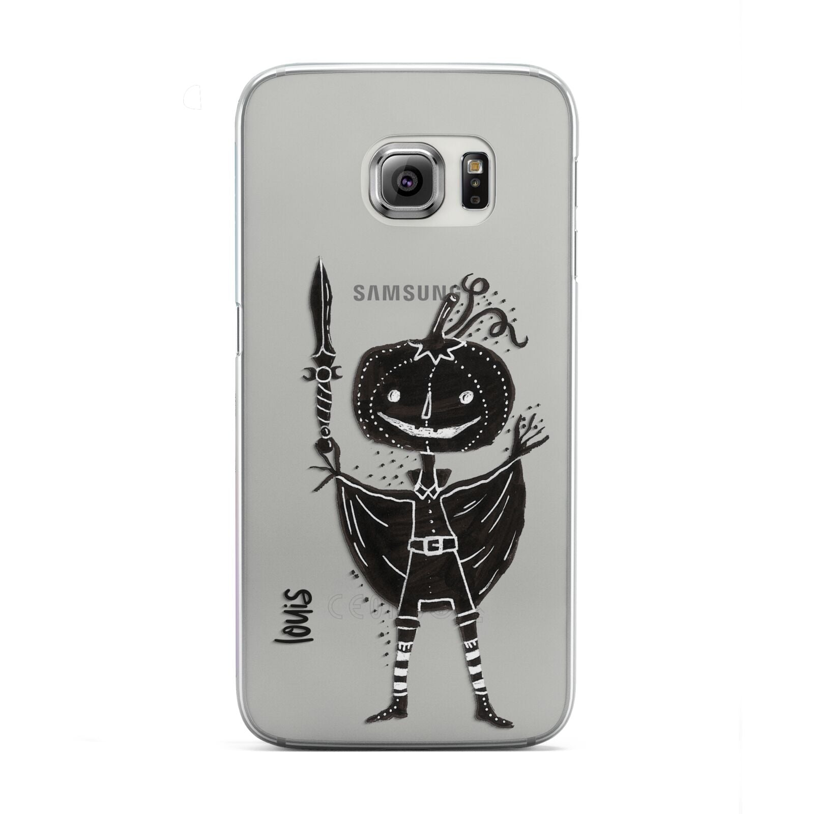 Pumpkin Head Personalised Samsung Galaxy S6 Edge Case