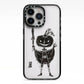 Pumpkin Head Personalised iPhone 13 Pro Black Impact Case on Silver phone
