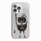 Pumpkin Head Personalised iPhone 13 Pro TPU Impact Case with Pink Edges