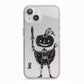 Pumpkin Head Personalised iPhone 13 TPU Impact Case with Pink Edges