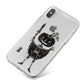 Pumpkin Head Personalised iPhone X Bumper Case on Silver iPhone
