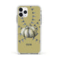 Pumpkin Part Halloween Apple iPhone 11 Pro in Silver with White Impact Case