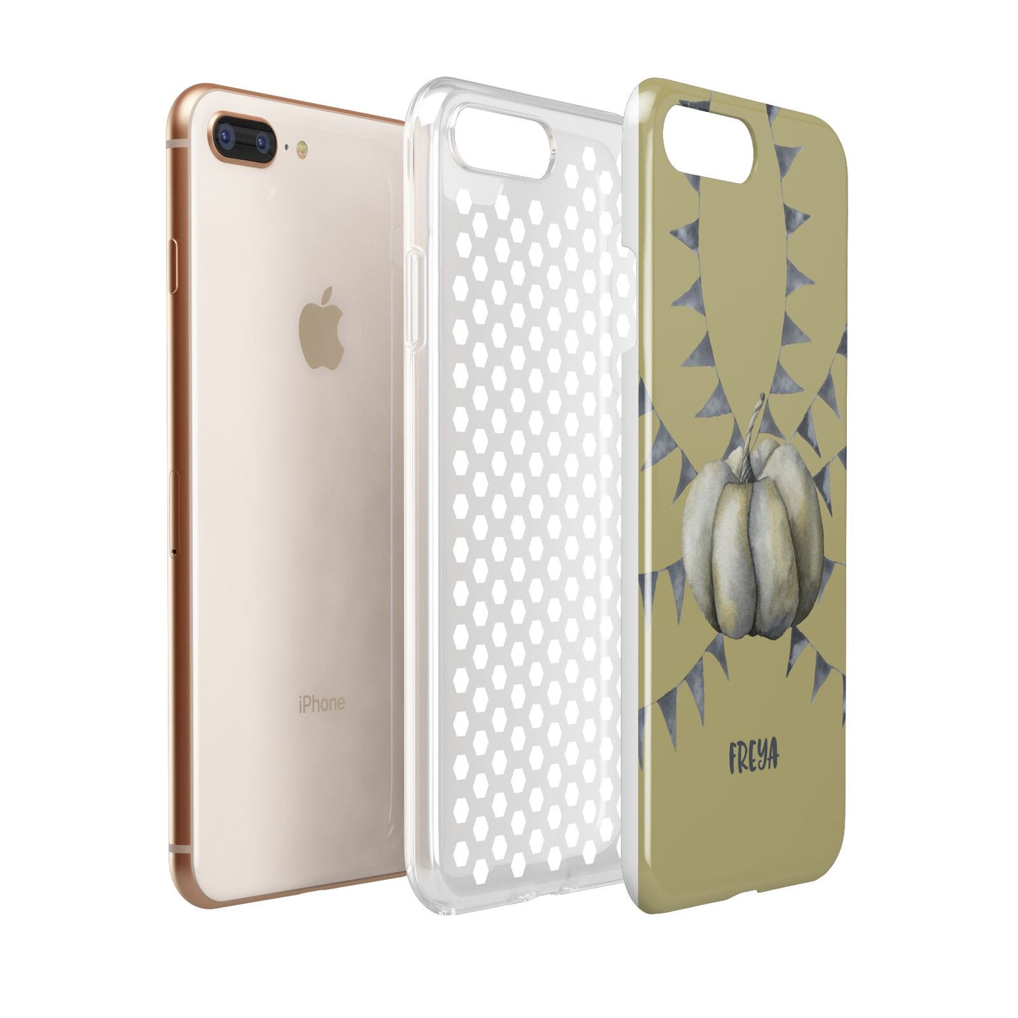 Pumpkin Part Halloween Apple iPhone 7 8 Plus 3D Tough Case Expanded View