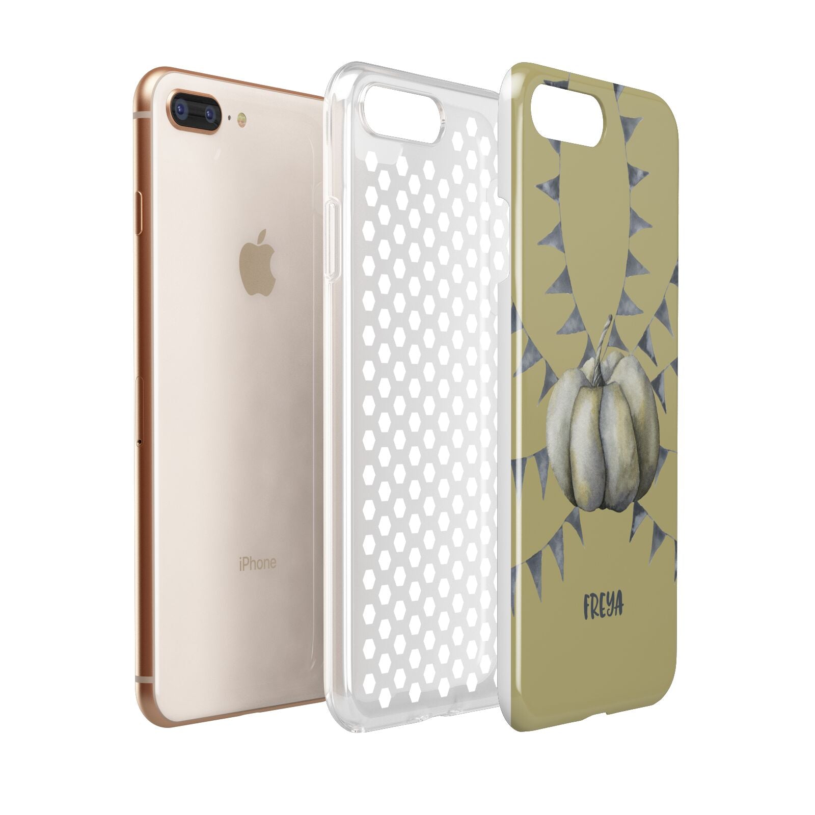 Pumpkin Part Halloween Apple iPhone 7 8 Plus 3D Tough Case Expanded View