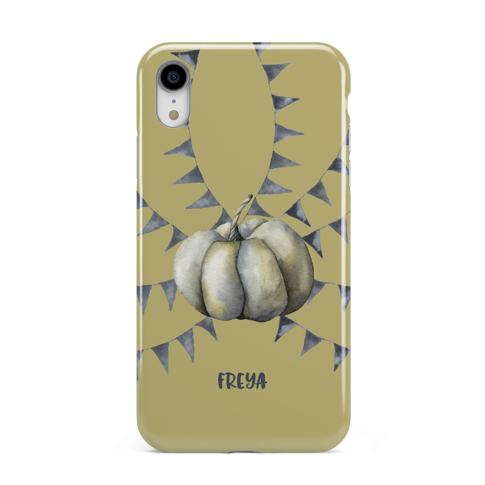 Pumpkin Part Halloween Apple iPhone XR White 3D Tough Case